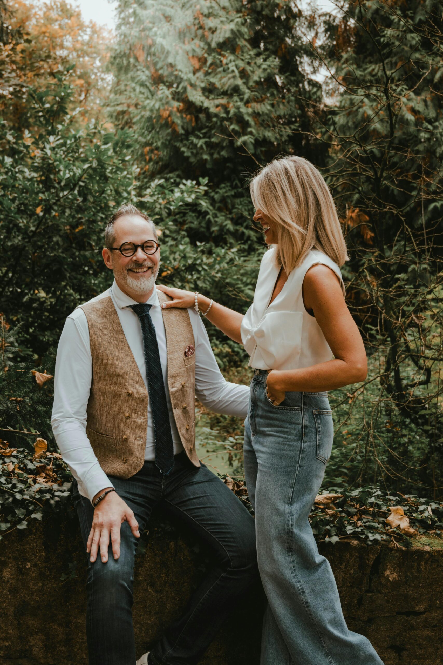 A wedding photographer reviewing website copy and SEO keywords on their laptop