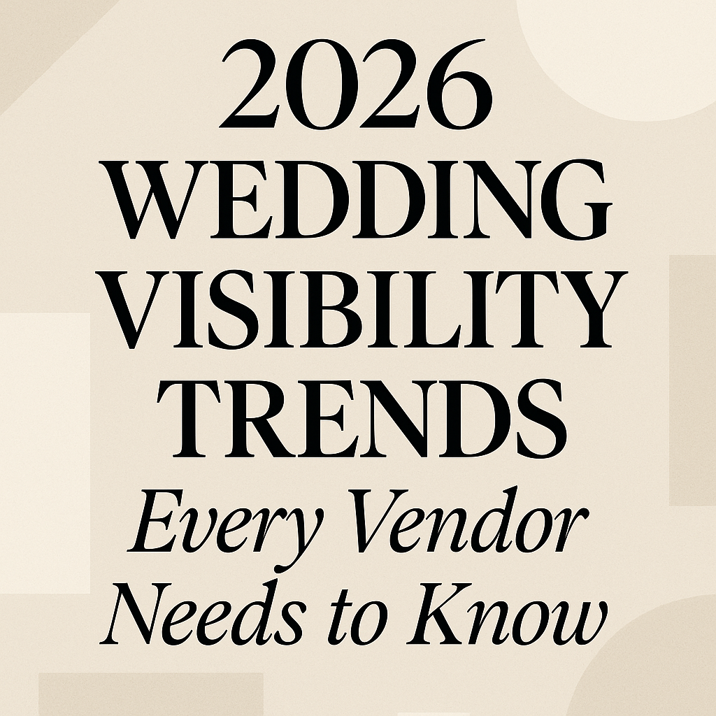 Pinterest graphic with text overlay reading Wedding Vendor SEO in 2026: What’s Changing